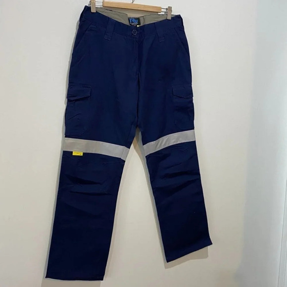 TRU Workwear Pants Unisex Reflective Night Use Heavy Duty Industrial Pants UPF50 - Picture 2 of 16